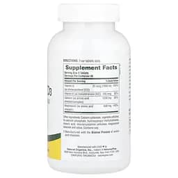 Вітаміни та мінерали Natures Plus Cal/Mag/Vit D3 with Vitamin K2, 180 таблеток - мініатюра 2