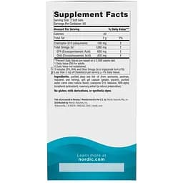 Омега 3 + Коэнзим Q10 Nordic Naturals Ultimate Omega + CoQ10 1000 мг 120 капсул - мініатюра 2