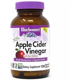 Яблучний оцет Bluebonnet Nutrition Apple cider vinegar 120 вегетаріанських капсул