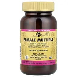 Мультивітаміни Solgar Female Multiple 120 таблеток - мініатюра 1