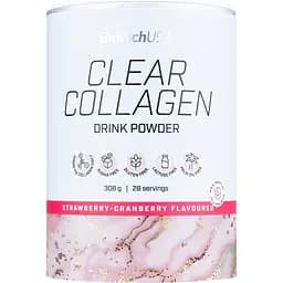 Для суставов и связок BiotechUSA Clear Collagen Strawberry-Cranberry 308 г