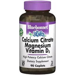 Кальций цитрат + Магній + Вітамін D3 Bluebonnet Nutrition 90 капсул