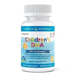 Жирні кислоти Nordic Naturals Children's DHA 250 mg, 90 капсул полуниця - мініатюра 2