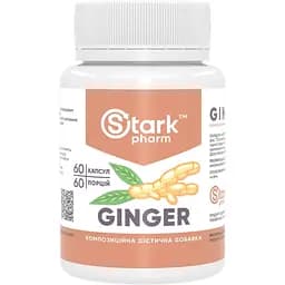 Натуральна добавка Stark Pharm Ginger 60 капсул
