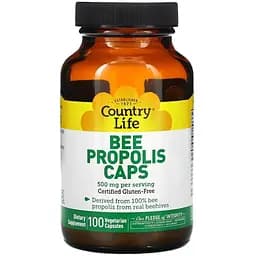 Натуральна добавка Country Life Bee Propolis Caps, 100 вегакапсул