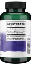 Хром Swanson Chromium Picolinate 200 mcg, 200 капсул для підтримки рівня цукру в крові - мініатюра 2