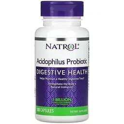 Пробіотики і пребіотики Natrol Acidophilus Probiotic 100 капсул