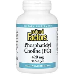 Фосфатидилхолін Natural Factors Phosphatidyl Choline (PC) 420 мг 90 м'яких капсул - мініатюра 1