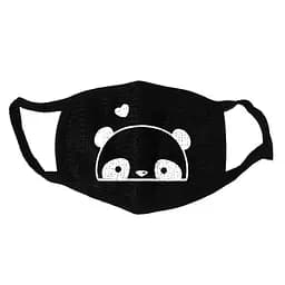 Маска тканевая Geekland Аниме панда с сердцем Anime чёрная MS 052