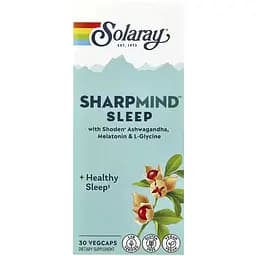 Ноотропи для сну Solaray SharpMind Nootropics Sleep 30 веганських капсул - мініатюра 2