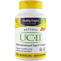 Коллаген II типа Healthy Origins UC-II неденатурированный 40 мг 60 капсул