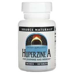 Натуральна добавка Source Naturals Huperzine А 100 mcg, 120 таблеток - мініатюра 1