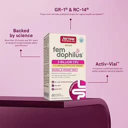 Пробіотики Jarrow Formulas Women's Fem Dophilus 5 млрд 30 капсул - мініатюра 6