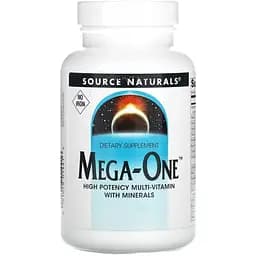 Мультивітаміни та мінерали Source Naturals Mega-One без заліза 90 таблеток