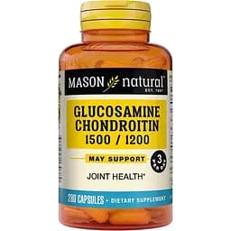 Глюкозамін та хондроїтин Mason Natural Glucosamine Chondroitin 1500/1200, 280 капсул