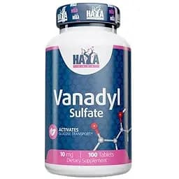 Вітаміни та мінерали Haya Labs Vanadyl Sulfate 10 мг 100 таблеток