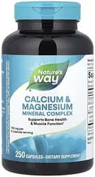 Вітаміни та мінерали Nature's Way Calcium & Magnesium, 250 капсул