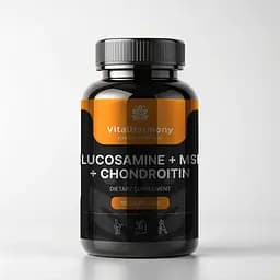 Хондропротектор VitalHarmony Glucosamine + MSM + Chondroitin 90 капсул