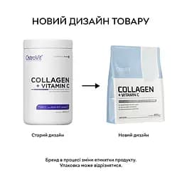 Препарат для суглобів і зв'язок OstroVit Collagen + Vitamin C, 400 грам - Персик - мініатюра 2