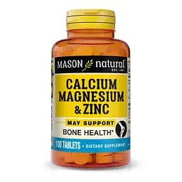 Вітаміни та мінерали Mason Natural Calcium Magnesium & Zinc 100 таблеток