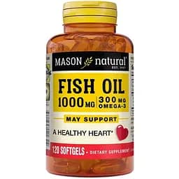 Жирні кислоти Mason Natural Fish Oil 1000 мг Omega 300 мг 120 капсул