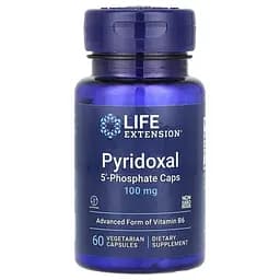 Вітамін B6 Life Extension Pyridoxal 5'-Phosphate 100 mg, 60 вегакапсул - мініатюра 1
