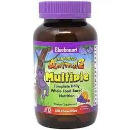 Мультивітаміни для дітей Bluebonnet Nutrition Rainforest Animalz смак фруктів 180 жув. таб.