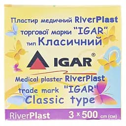 Пластир катушка медичний Igar RiverPlast Класичний 3 x 500 см. Бавовняна основа - мініатюра 2