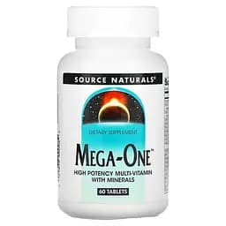 Вітаміни та мінерали Source Naturals Mega-One 60 таблеток