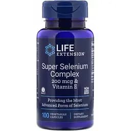 Селен Life Extension Super Selenium з вітаміном Е 100 капсул