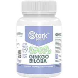 Натуральна добавка Stark Pharm Ginkgo Biloba Extract 40 mg 200 таблеток