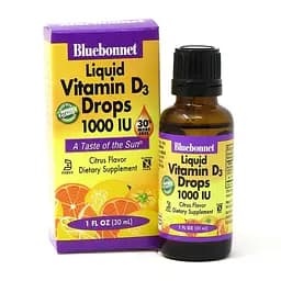 Витамины и минералы Bluebonnet Liquid Vitamin D3 1000 IU 30 мл - апельсин