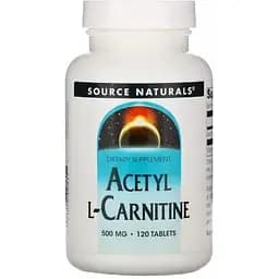 Ацетил L-Карнітин Source Naturals 500 мг 120 таблеток