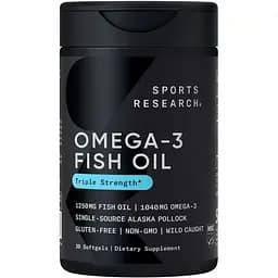 Риб'ячий жир Sport Research Fish Oil Alaska Pollock 1250 мг 30 капсул