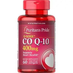Натуральна добавка Puritan's Pride CO Q10, 400 mg 60 капсул