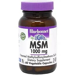 МСМ Bluebonnet Nutrition 1000 мг 60 вегетарианских капсул