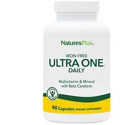 Мультивітаміни щоденні Nature's Plus Ultra One без заліза 90 капсул (NTP30091)
