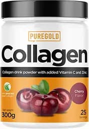 Препарат для суглобів і зв'язок Pure Gold Protein Collagen, 300 грам Вишня