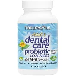 Пробіотик для дорослих Nature's Plus для здоров'я зубів та ротової порожнини зі смаком м'яти 60 таблеток (NTP4383)