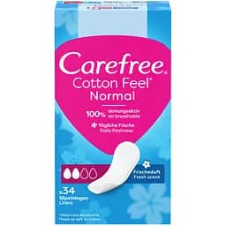 Щоденні прокладки Carefree Cotton Feel Normal ароматизовані 34 шт.