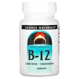 Вітаміни та мінерали Source Naturals B-12 2000 mcg 100 льодяників