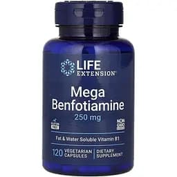 Натуральна добавка Life Extension Mega Benfotiamine 250 mg, 120 вегакапсул