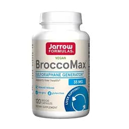 Екстракт насіння броколі Jarrow Formulas Vegan BroccoMax, 120 вегакапсул для підтримки печінки