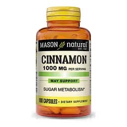 Натуральна добавка Mason Natural Cinnamon 1000 mg, 100 капсул - мініатюра 1