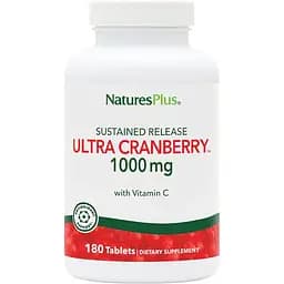 Натуральна добавка NaturesPlus Ultra Cranberry 1000, 180 таблеток