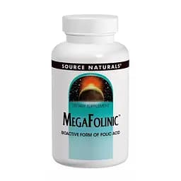 Біоактивна фоліева кислота Source Naturals MegaFolinic 60 таблеток