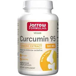 Натуральна добавка Jarrow Formulas Curcumin 95, 500 mg 120 вегакапсул