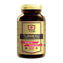 Екстракт куркуми та чорного перцю Immune-Labs Turmeric + Piperine, 120 капсул для підтримки суглобів