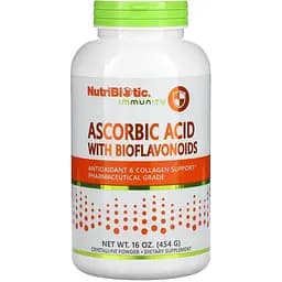 Аскорбінова кислота з біофлавоноїдами NutriBiotic Ascorbic Acid with Bioflavonoids 454 г