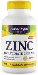 Вітаміни та мінерали Healthy Origins Zinc Bisglycinate Chelate 50 mg, 120 вегакапсул